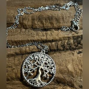 Silver Tree of Life Pendant Necklace